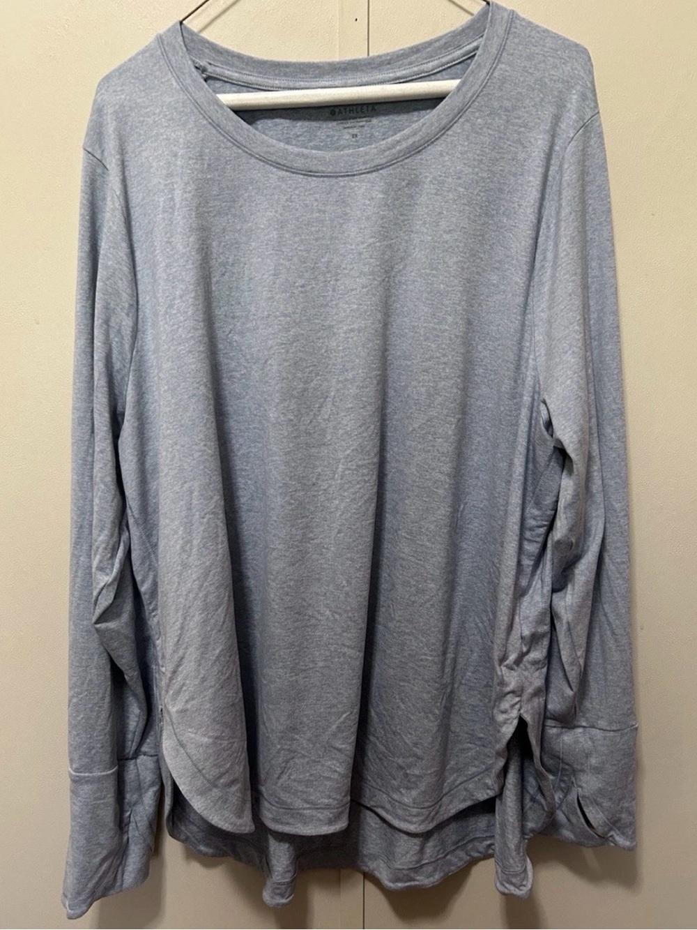 Athleta Soft Light Blue Long Sleeve Tee